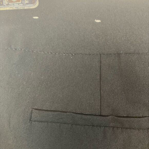 Chicos NWOT nylon spandex pull on slim pants w/ elastic waist vents at ankle - Picture 6 of 8